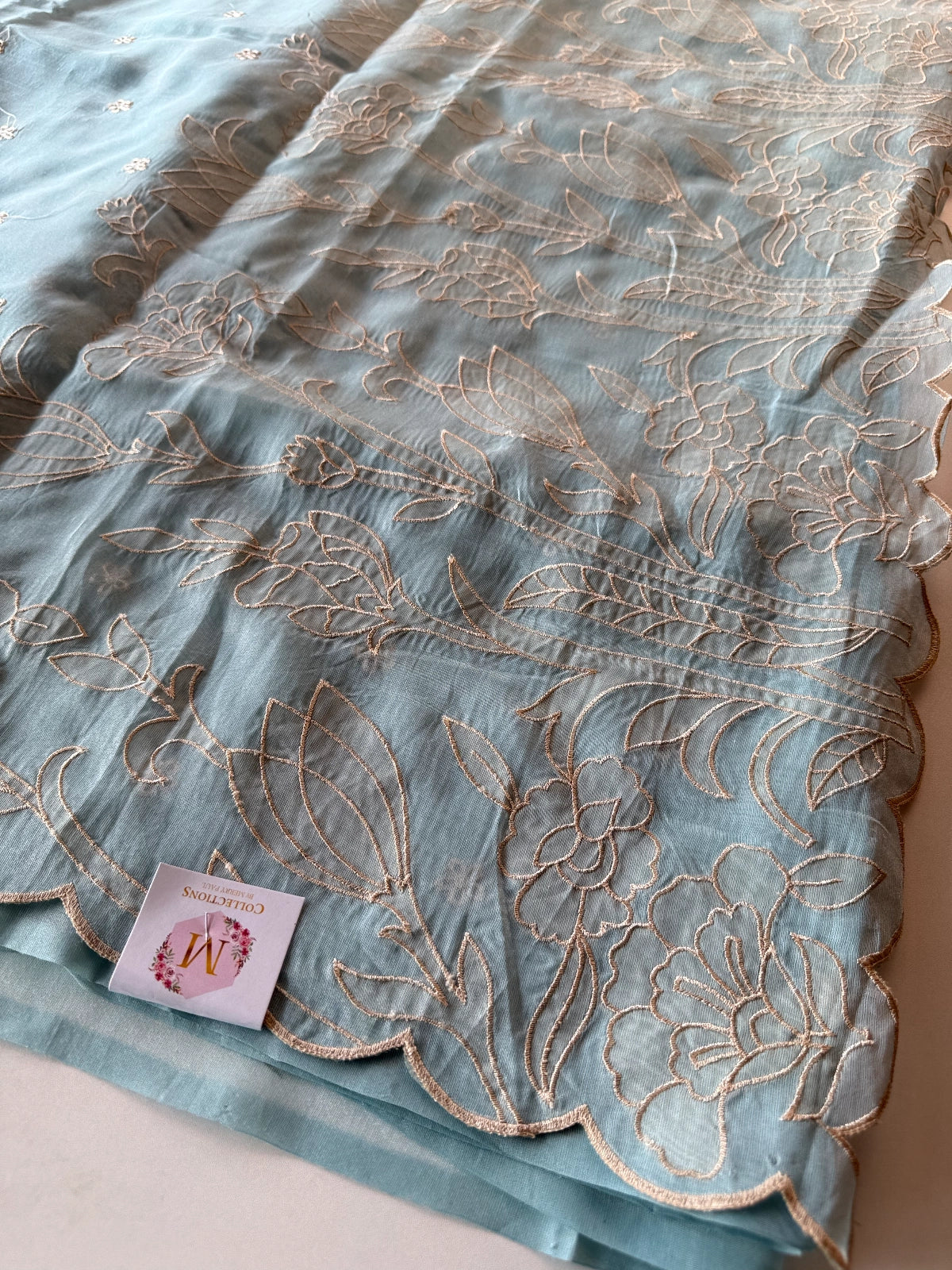 Chanderi Tissue Blend saree/ RF54