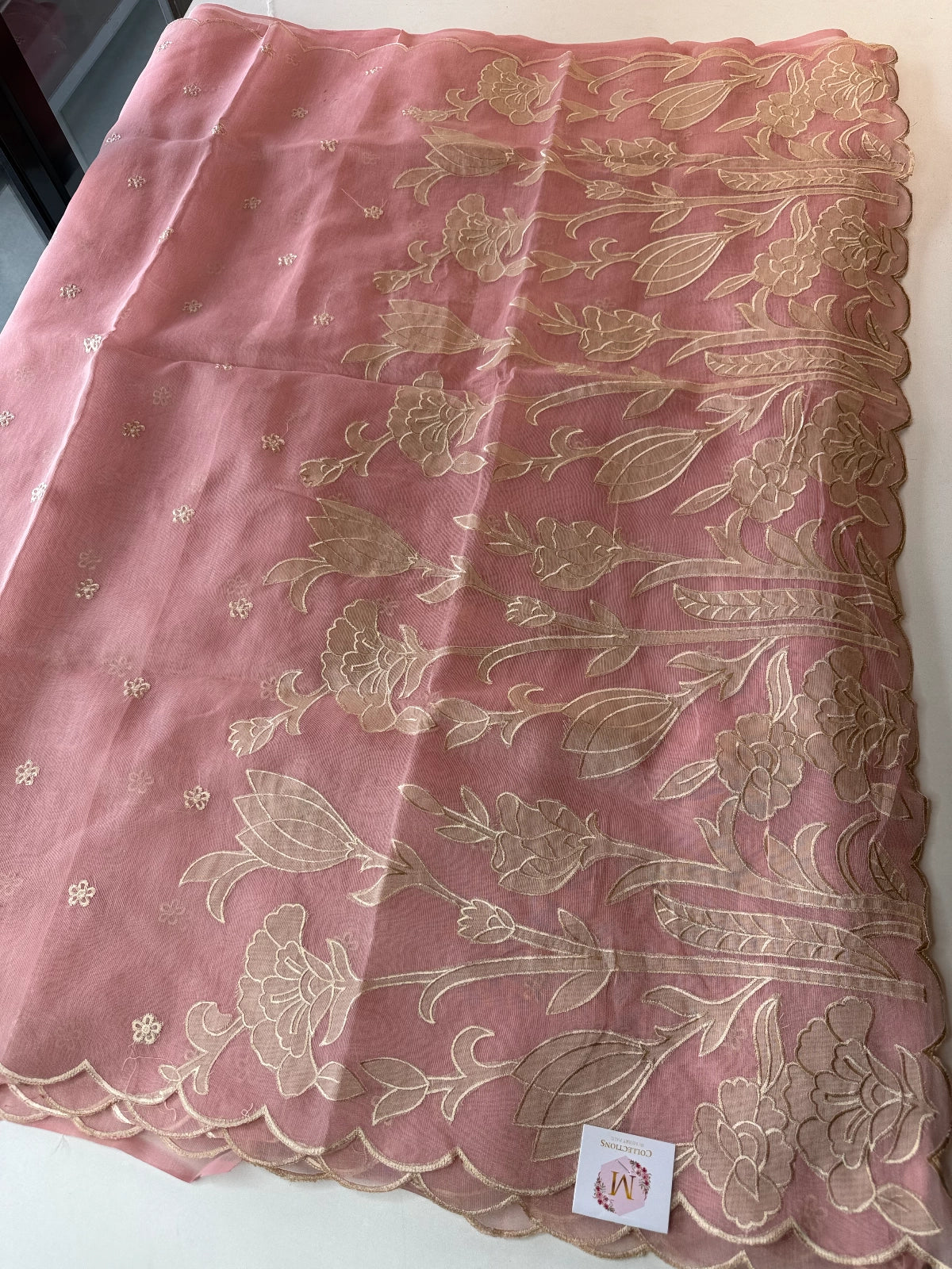 Chanderi Tissue Blend saree/ RF54