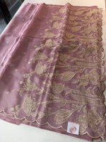 Chanderi Tissue Blend saree/ RF54