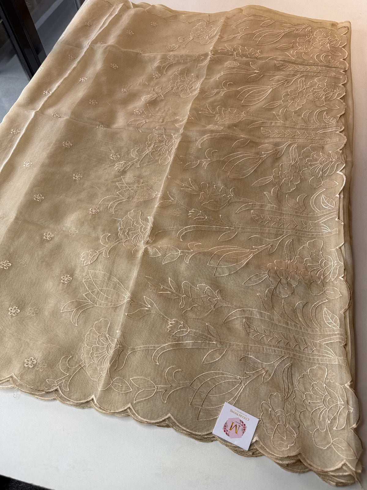 Chanderi Tissue Blend saree/ RF54