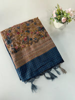 Soft semi Tussar finish saree/ 539F