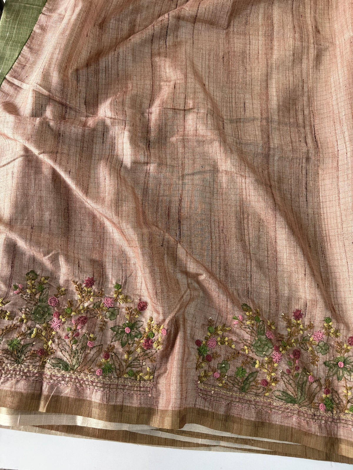 Soft semi Tussar finish saree/ 539F