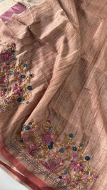 Soft semi Tussar finish saree/ 539F
