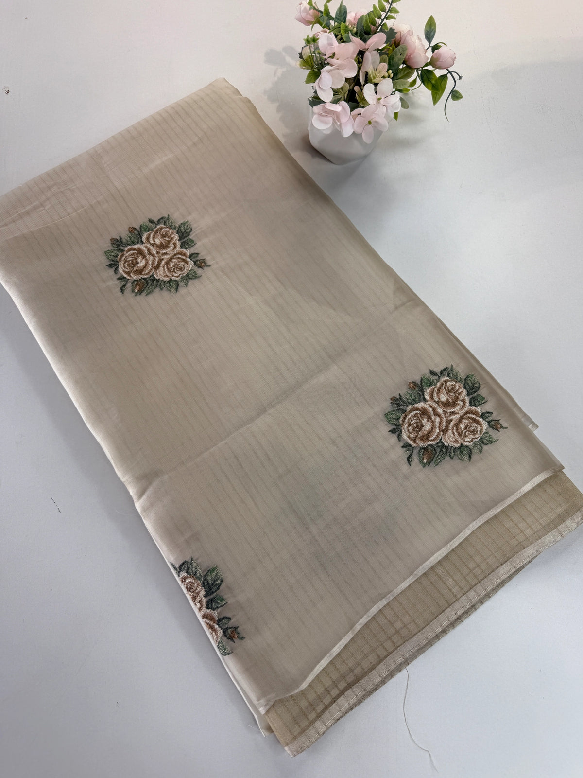 Tissue Chanderi blend saree / CW562