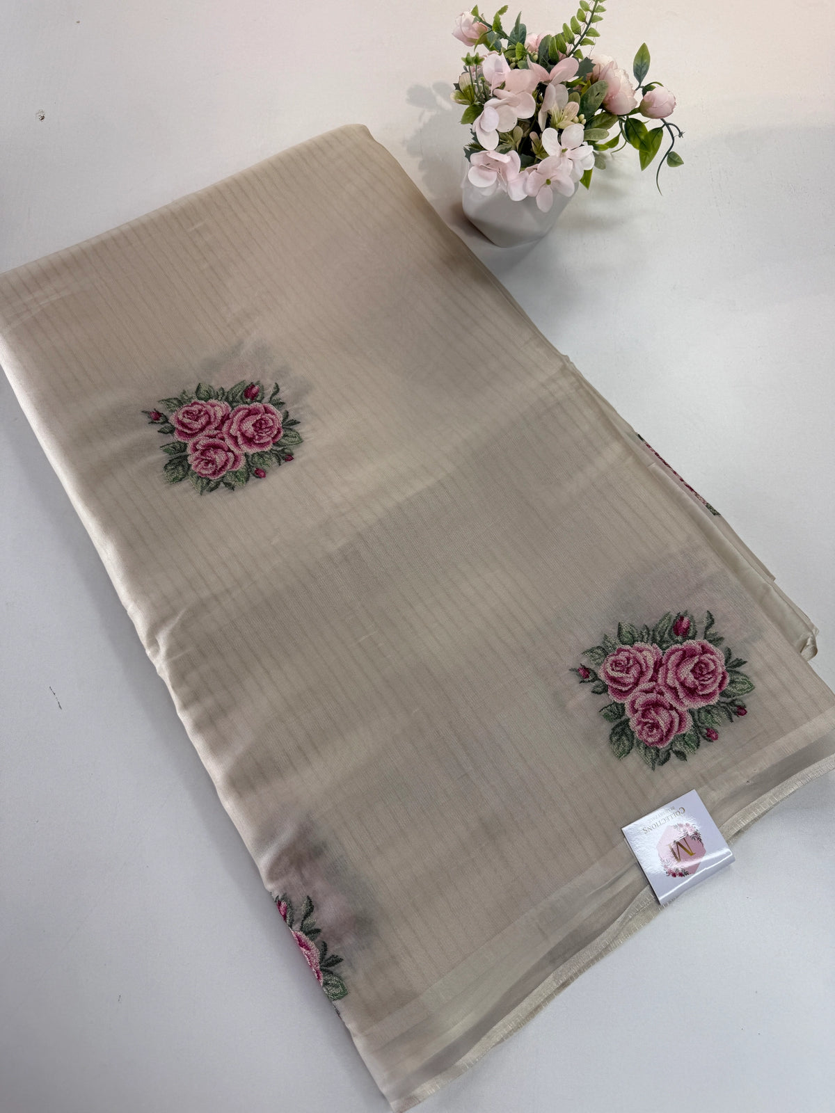 Tissue Chanderi blend saree / CW562