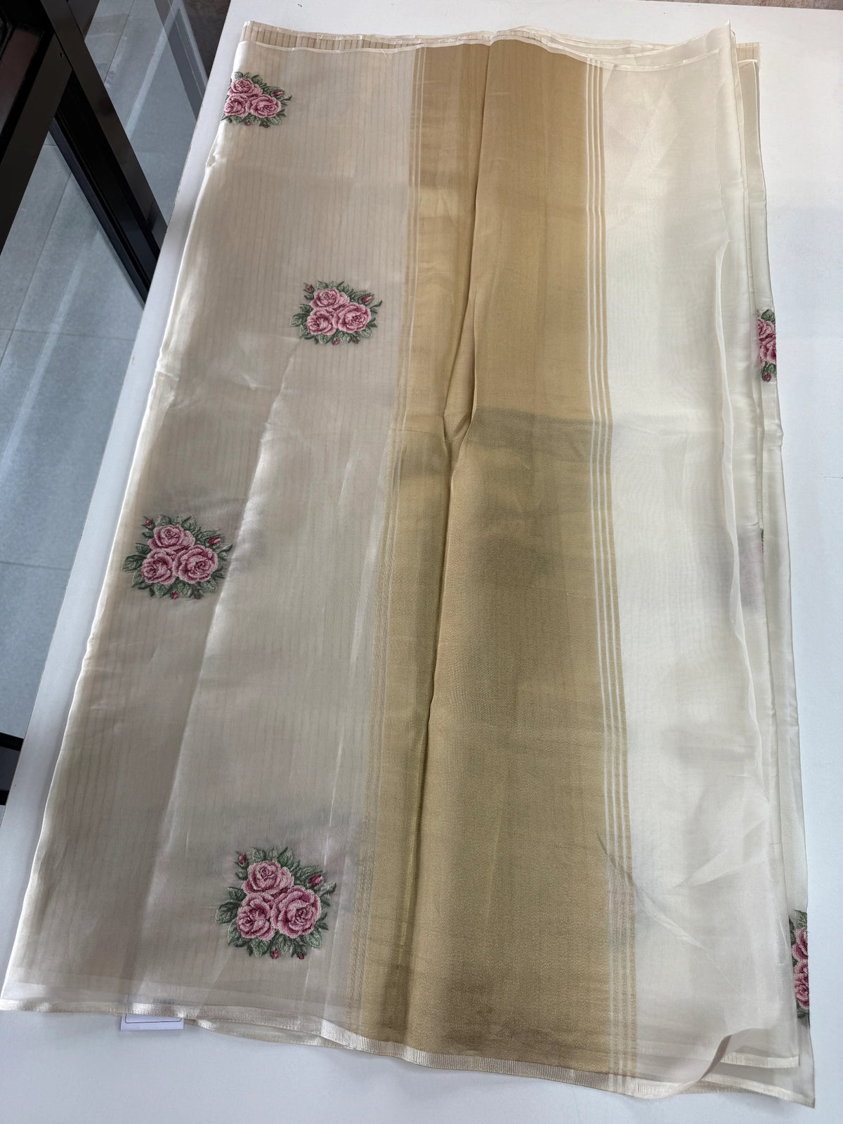 Tissue Chanderi blend saree / CW562