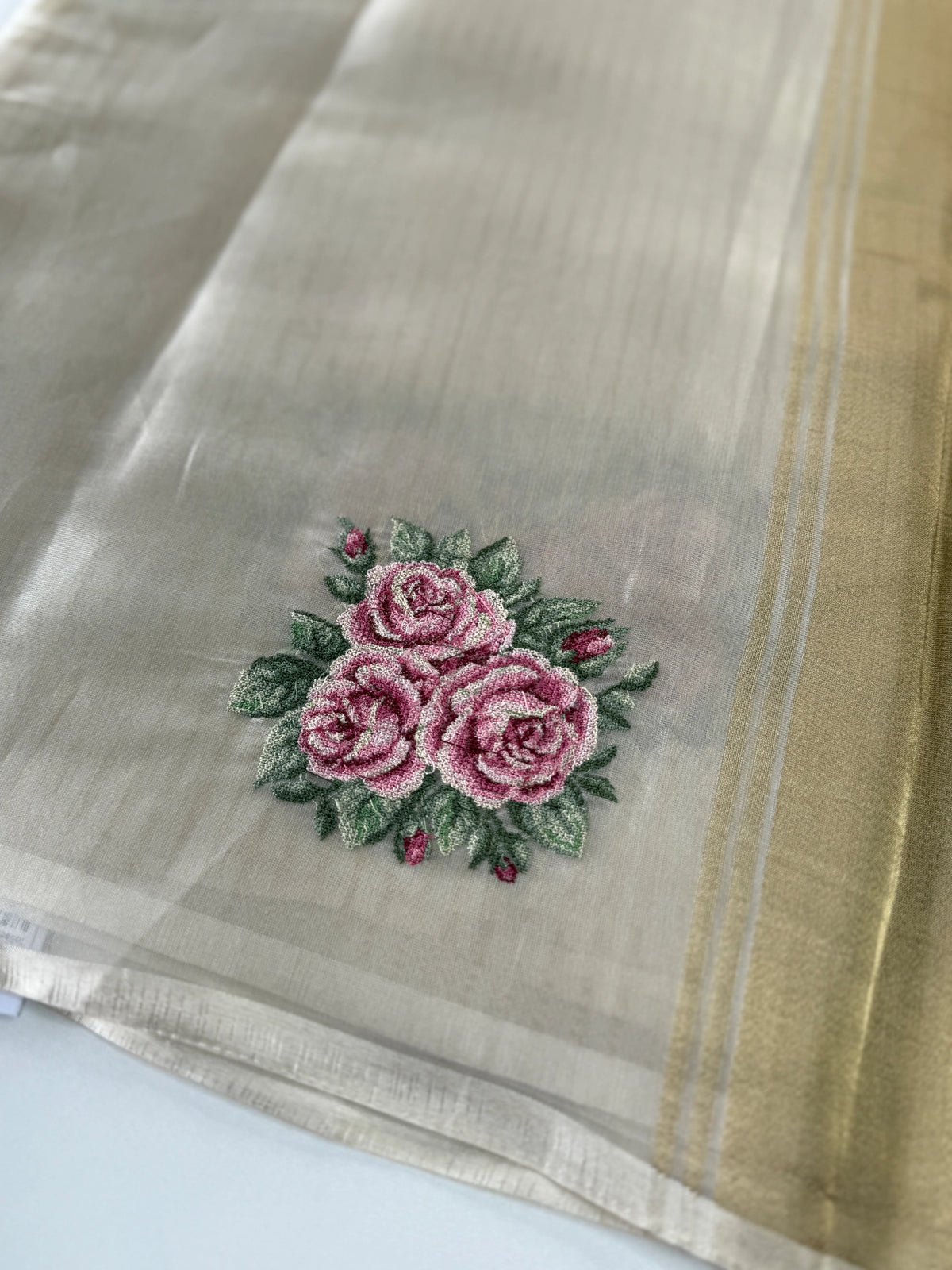 Tissue Chanderi blend saree / CW562