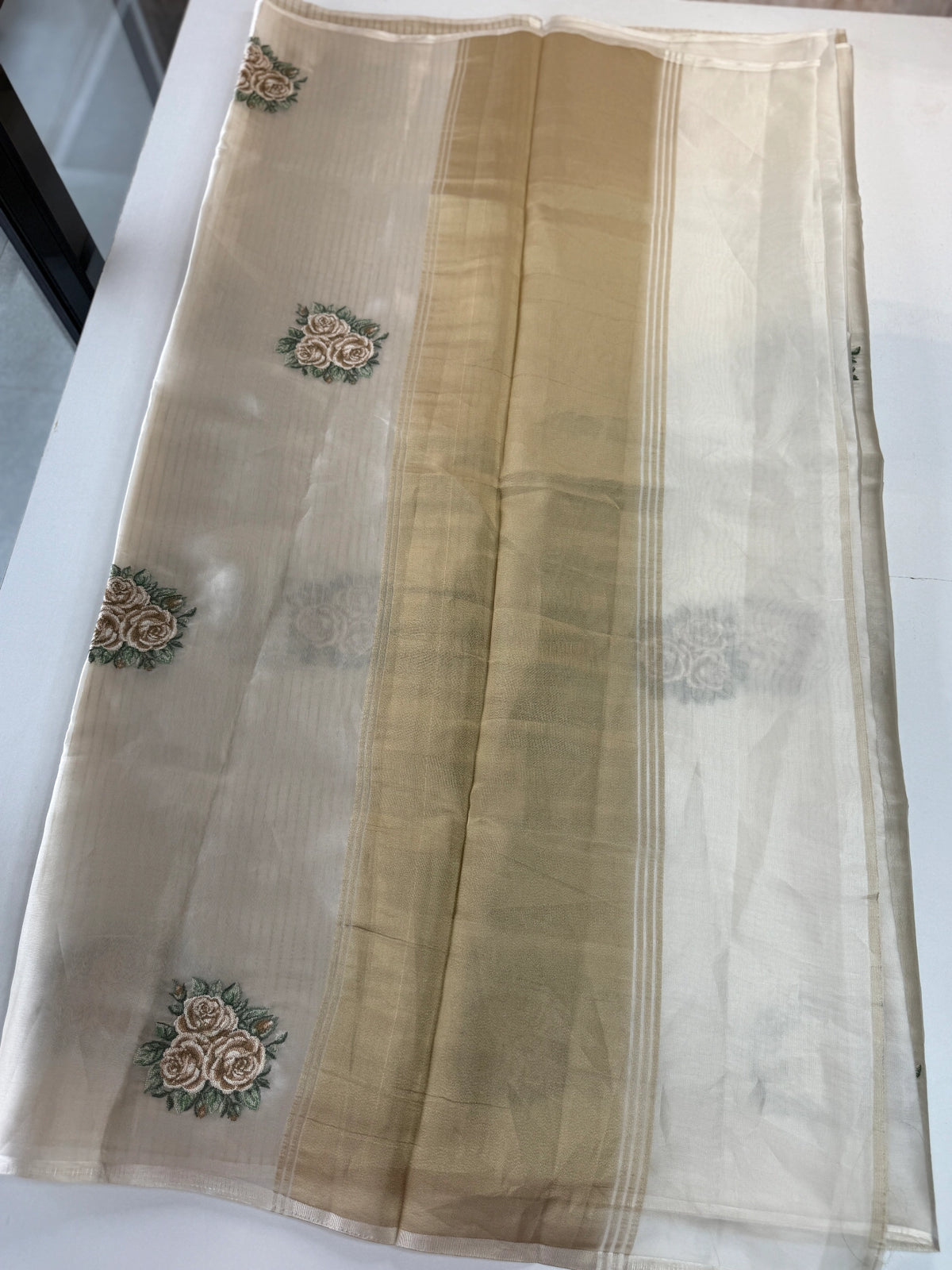 Tissue Chanderi blend saree / CW562