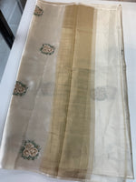 Tissue Chanderi blend saree / CW562