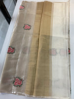 Tissue Chanderi blend saree / CW562