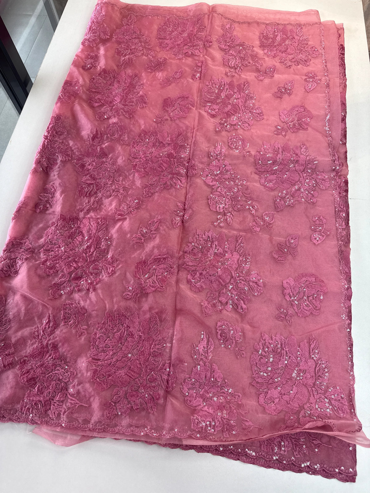 Fancy soft organza Saree/ MC65