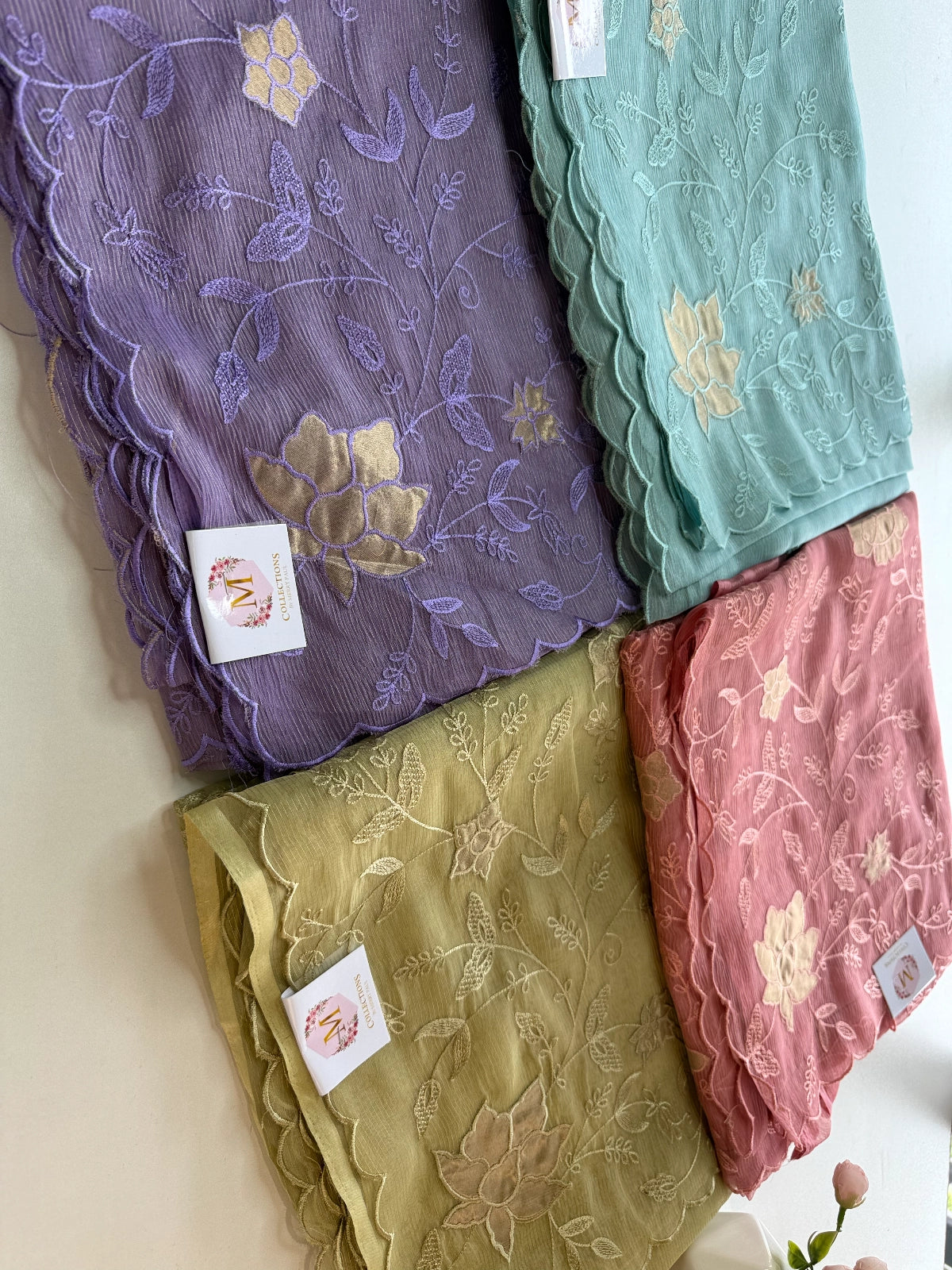 Chanderi Organza blend Saree / AWS81