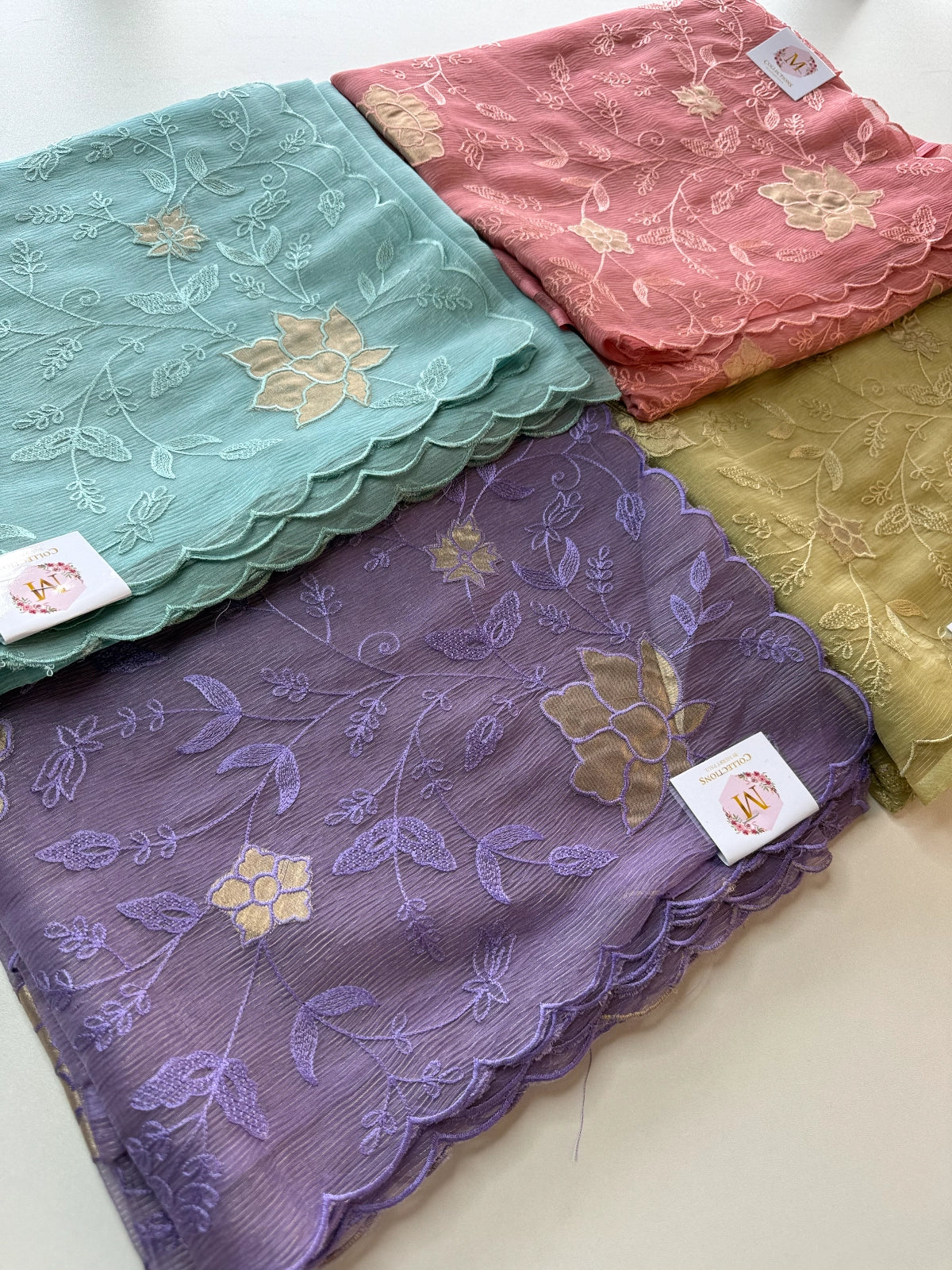 Chanderi Organza blend Saree / AWS81