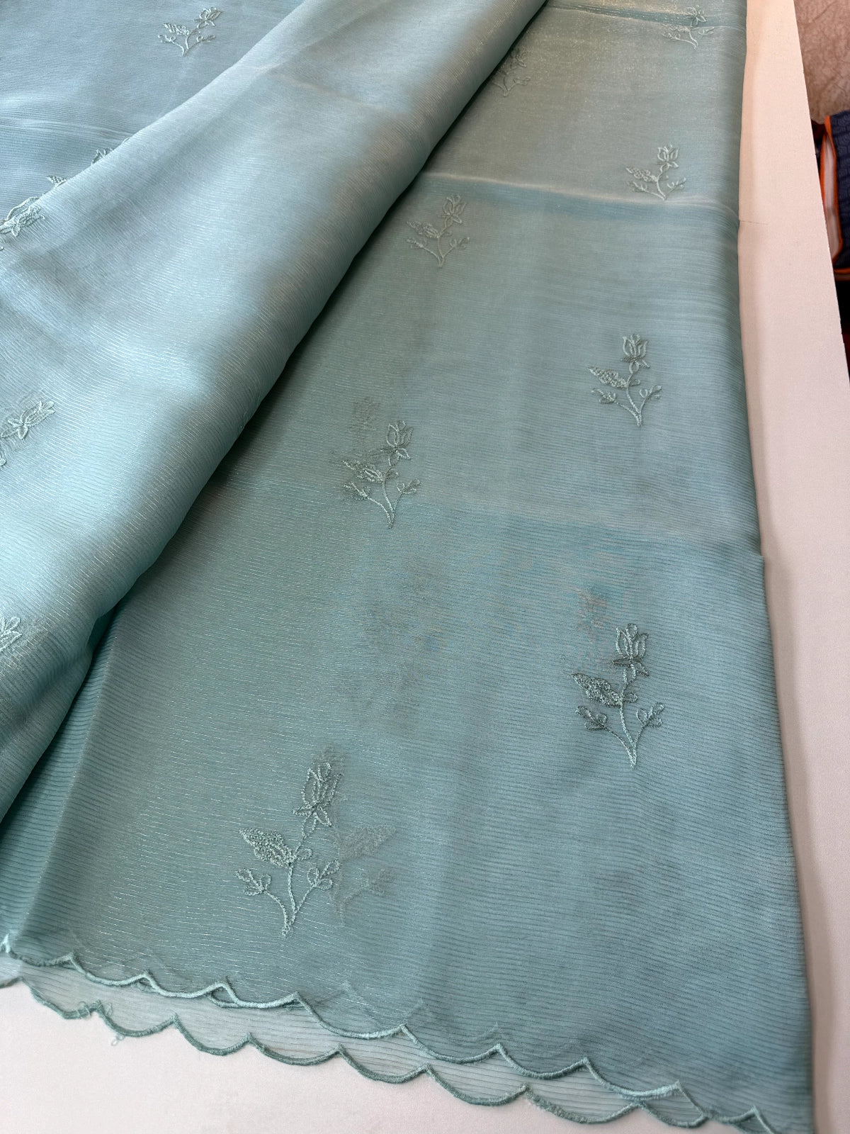 Chanderi Organza blend Saree / AWS81