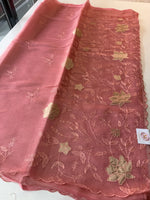 Chanderi Organza blend Saree / AWS81