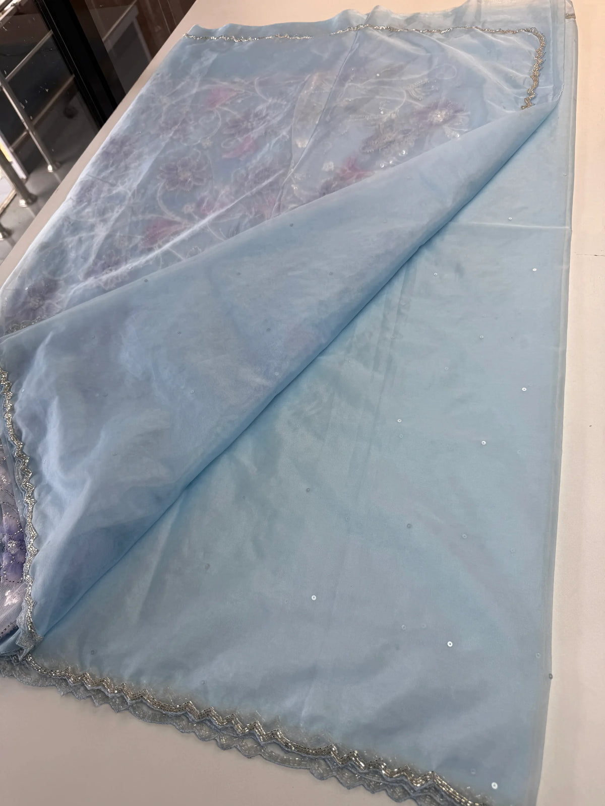 Soft organza saree/LK88