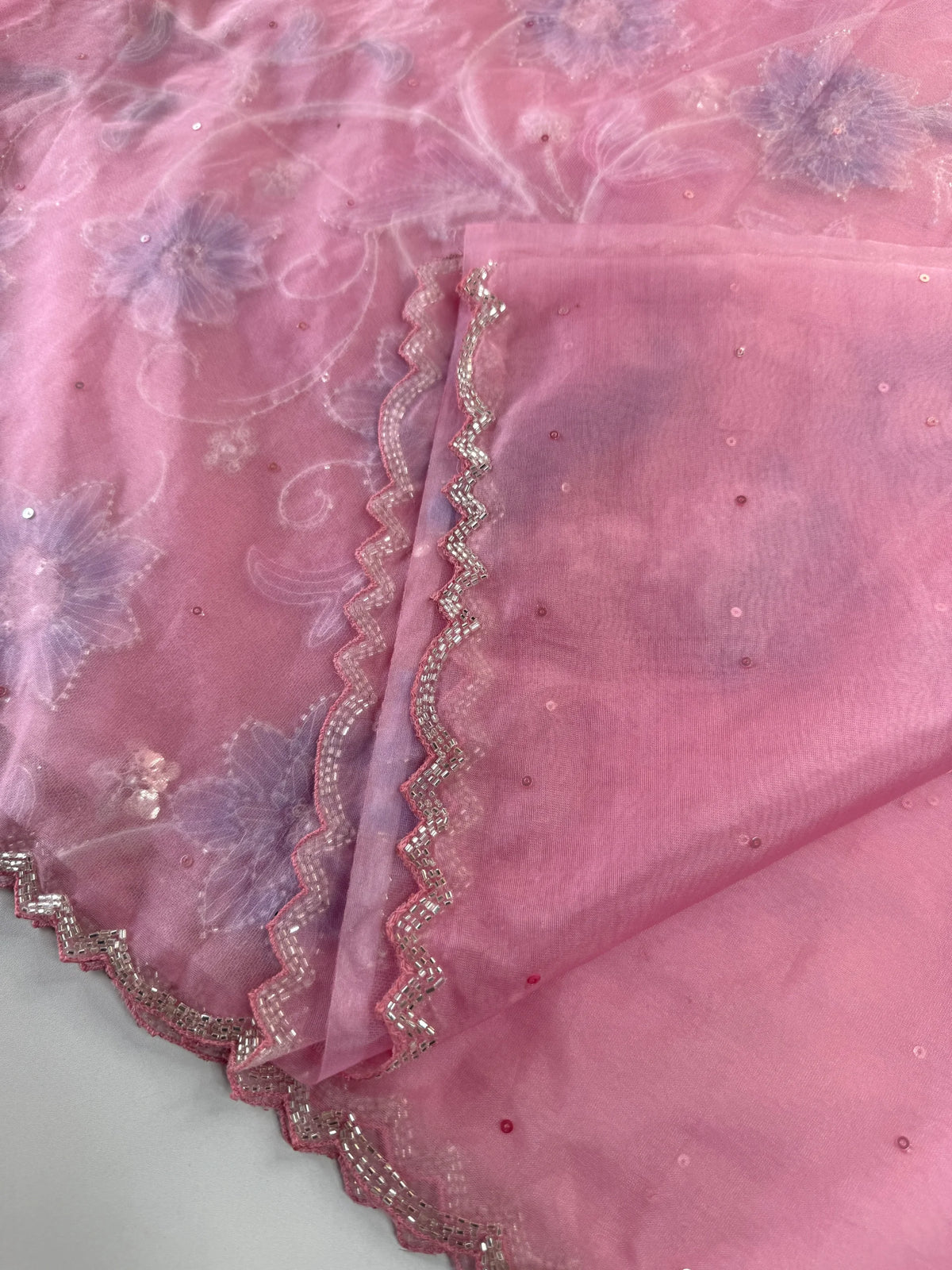 Soft organza saree/LK88