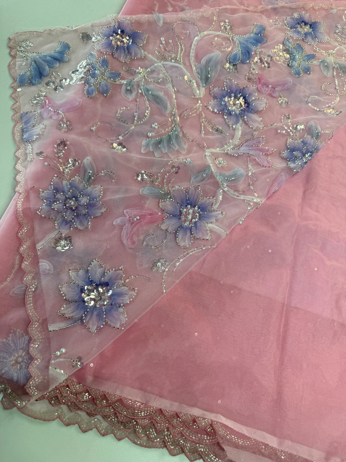 Soft organza saree/LK88