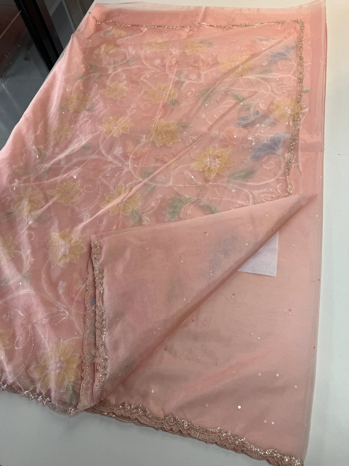 Soft organza saree/LK88