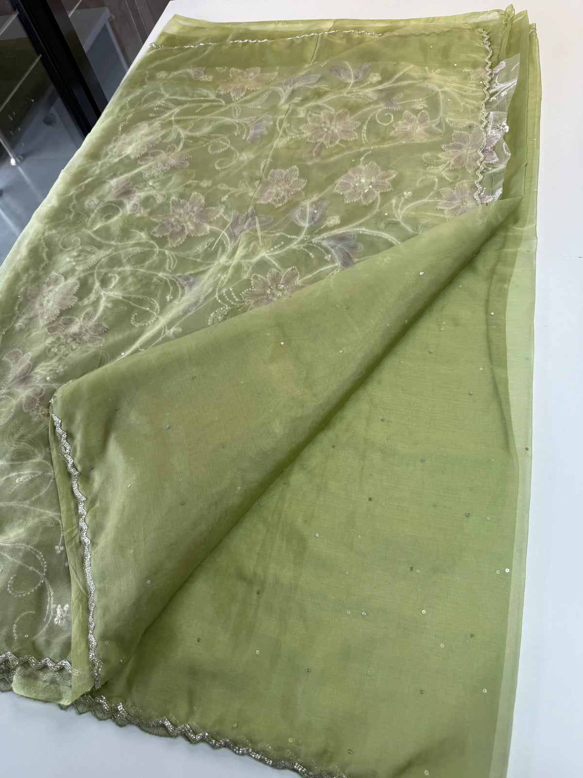 Soft organza saree/LK88