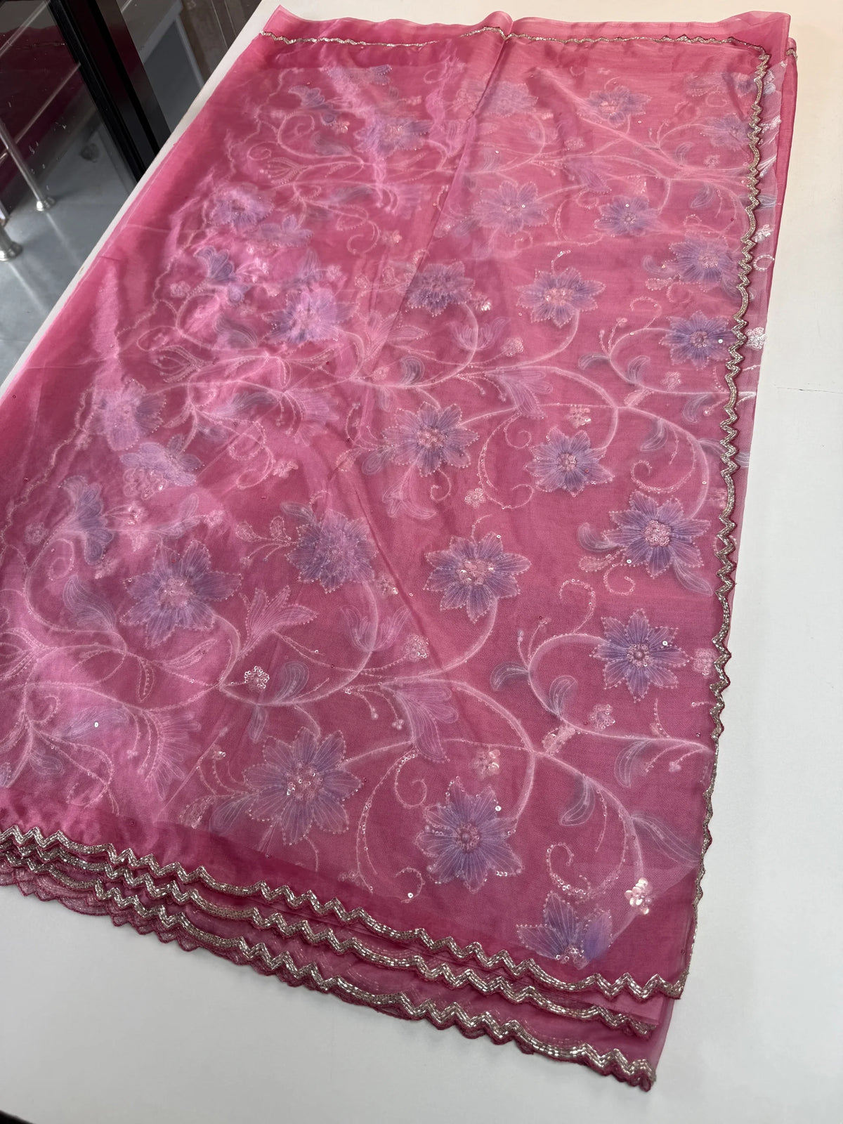 Soft organza saree/LK88