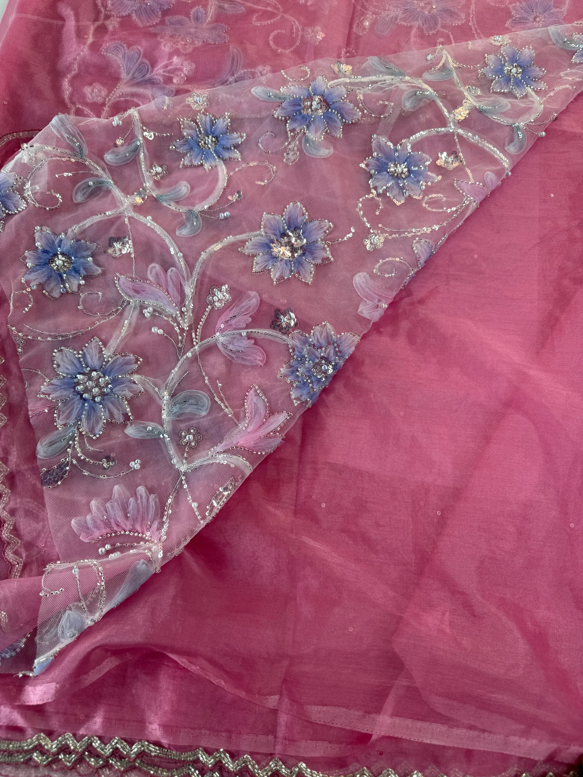 Soft organza saree/LK88