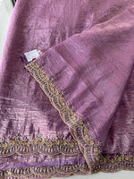 Crushed organza saree/ MC567