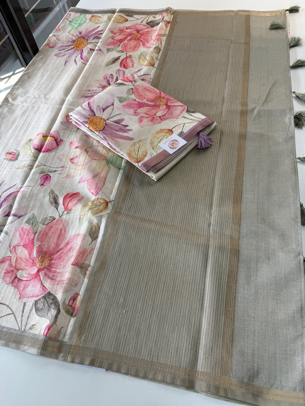 Soft Semi Tussar Saree / AD07