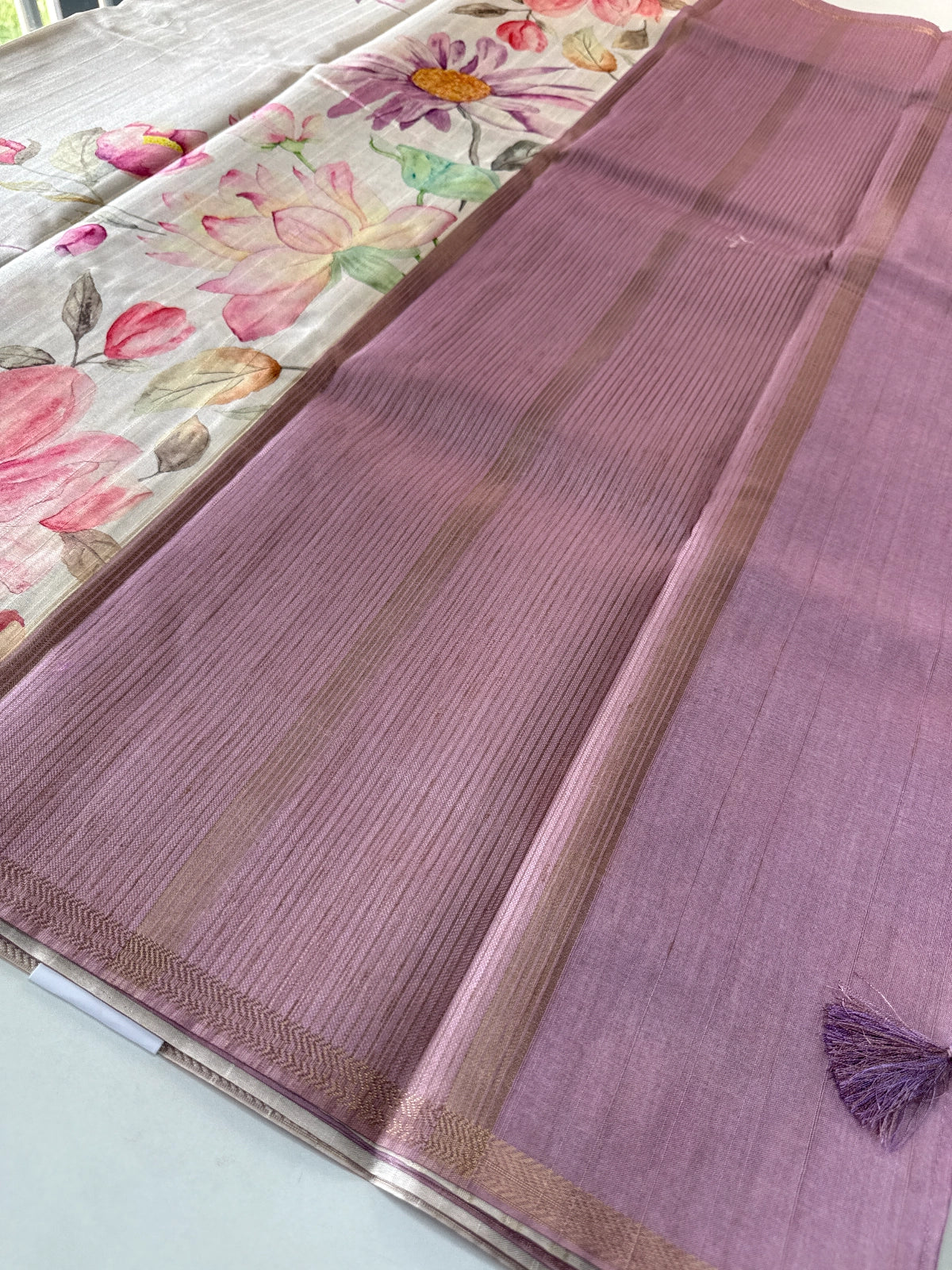 Soft Semi Tussar Saree / AD07