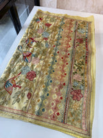 Crashed crape saree / MK069