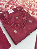 Blended Chanderi unstitched salwar set/NC264
