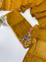 Chanderi blended unstitched salwar set / NC129