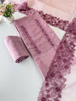 Chanderi Silk unstitched salwar set / NC120