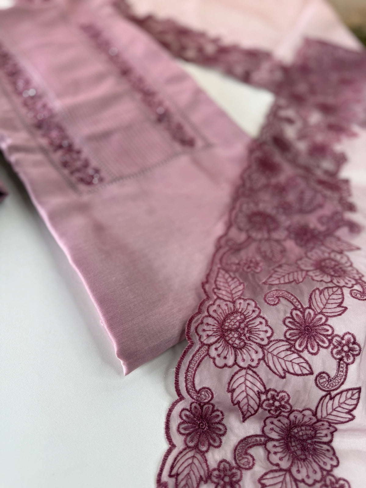 Chanderi Silk unstitched salwar set / NC120