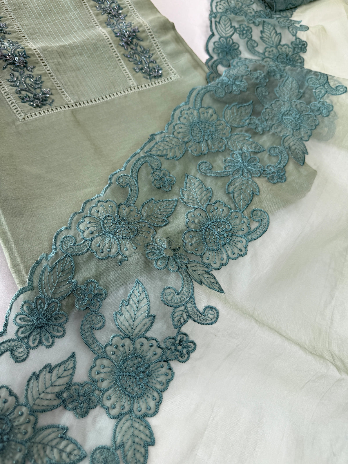 Chanderi Silk unstitched salwar set / NC120