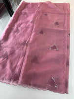 Soft organza saree/ CW375