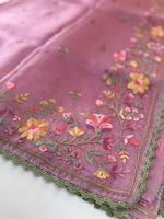 Glass Organza Saree/ 373A
