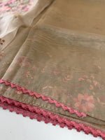 Glass Organza Saree/ 373A