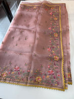 Glass Organza Saree/ 373A