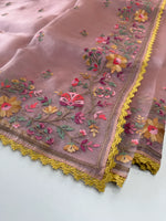 Glass Organza Saree/ 373A