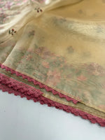 Glass Organza Saree/ 373A
