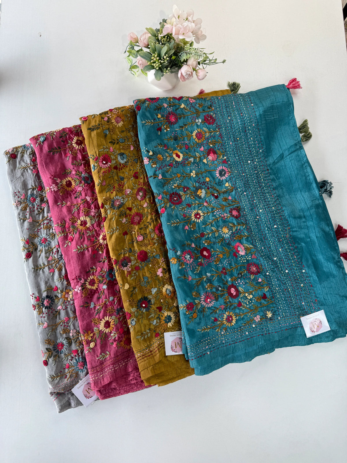 Soft Semi Tussar Saree/ DF252