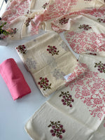 Muslin cotton unstitched salwar set / NC101