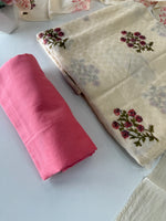 Muslin cotton unstitched salwar set / NC101