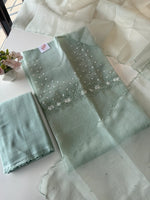 Tissue crush unstitched salwar set ( Pre Booking/ 298B