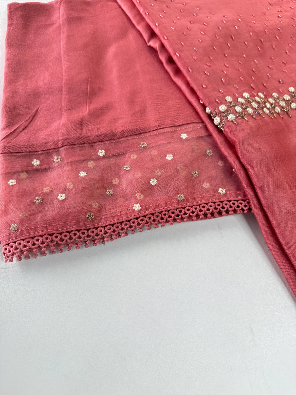 Pure Chanderi unstitched salwar set /NC117
