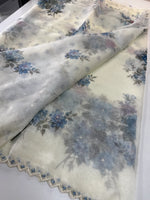 Glass Organza Saree/ 5409