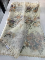 Glass Organza Saree/ 5409