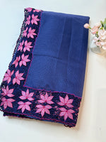Silky kotta cutwork saree / NP04