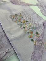 Pure Chanderi silk unstitched salwar set/ U5476